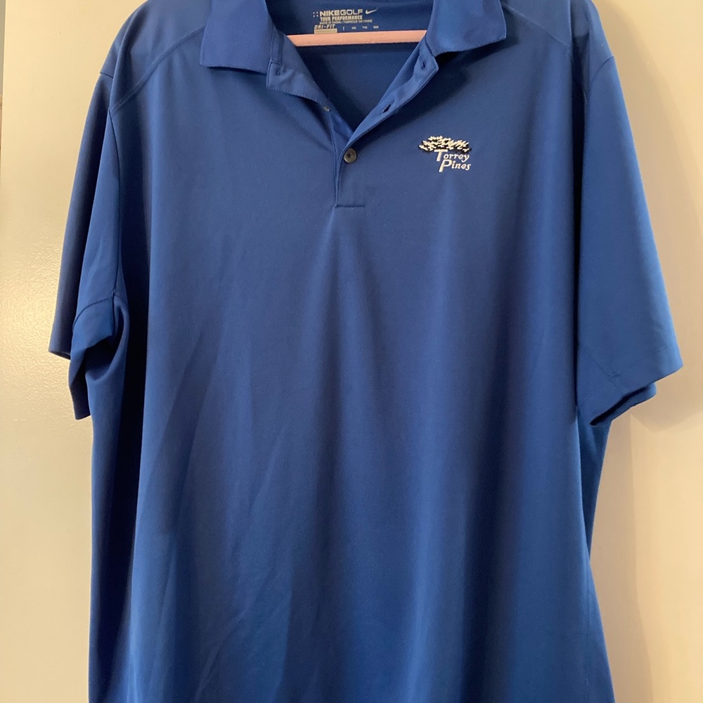 Nike Blue Polo Shirt Classic Design